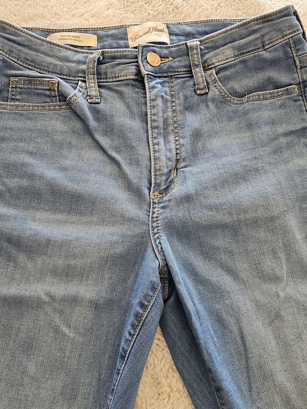 Universal Thread Womens High Waist Light Blue Denim Stretch Jeans 4/27R